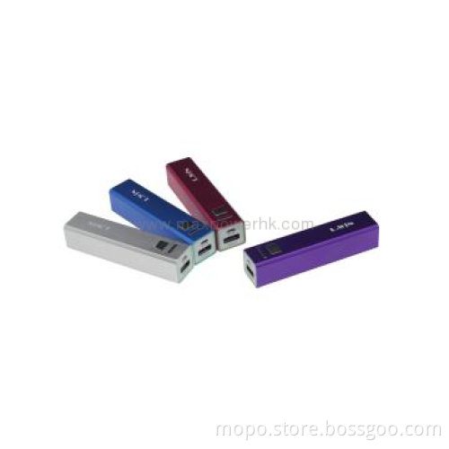 Power Bank 2600mAh Mini Cylinder Power for Mobile Phones and Tablets